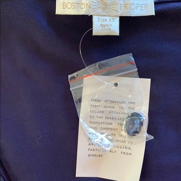 Boston Proper Embellished Blouse - Picture 7 of 9